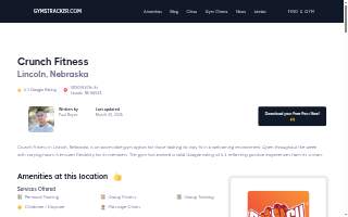 Crunch Fitness - Lincoln website