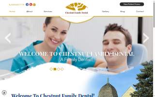 Chestnut Family Dental website