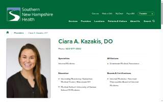 Ciara Kazakis, DO website