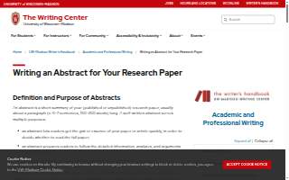 The Abstract website