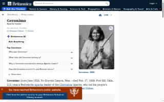 Geronimo website