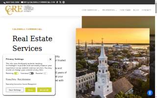 Caldwell Commercial Real Estate Services website