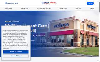 WellNow Urgent Care of Rochester website