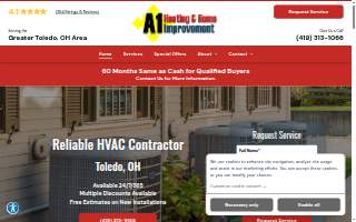 Commdore Furnace & AC Repair Toledo website