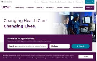 UPMC Lakefront Primary Care website
