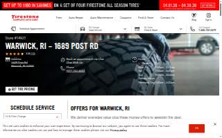 Firestone Complete Auto Care of Warwick website