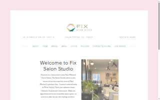 Fix Salon Studio website