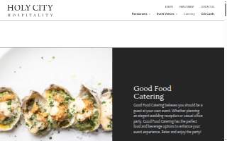 Good Food Catering website