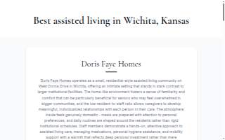 Doris Faye Homes website