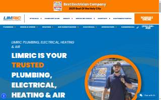 LimRic Plumbing, Electrical, Heating & Air of Charleston website