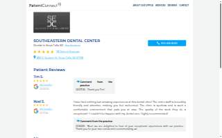 Southeastern Dental Center website