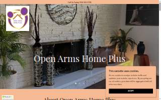 Open Arms Home Plus website