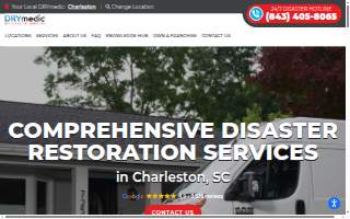 DRYmedic Restoration Services of Charleston website