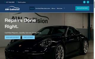 AW Collision of Nashville website