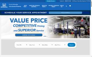 Crest Honda website