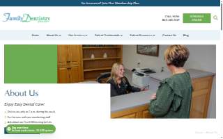 Family Dentistry of Knoxville website