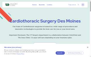 The Iowa Clinic Cardiothoracic Surgery - Methodist Medical Center Plaza II website