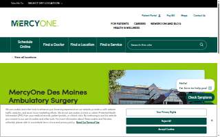 MercyOne Des Moines Ambulatory Surgery website