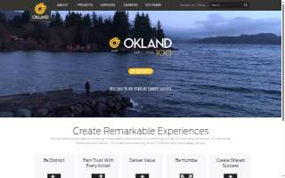 Okland Construction website