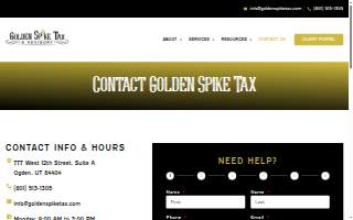 Golden Spike Tax & Advisory website