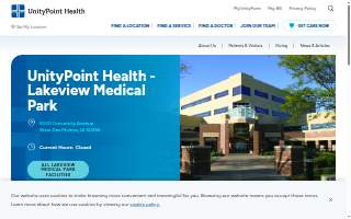 UnityPoint Clinic Surgery - Lakeview website