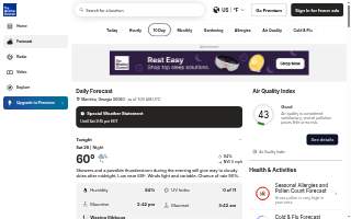 Forecast Salon website