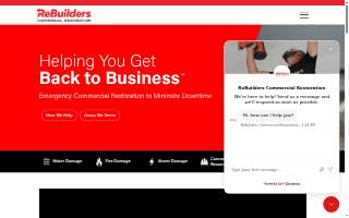 ReBuilders Commercial Restoration website