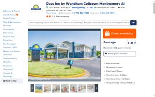 Days Inn by Wyndham Coliseum Montgomery AL website
