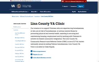 Linn County VA Clinic website