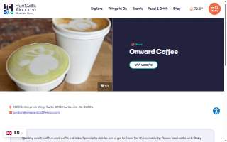 Onward Coffee website