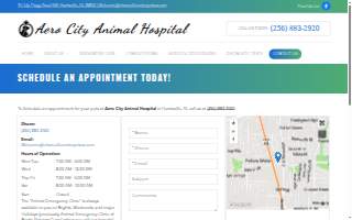 Aero City Animal Hospital website