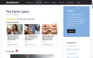 The Parlor Salon website