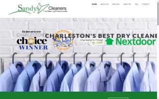 Sandy's Dry Cleaners- Daniel Island website
