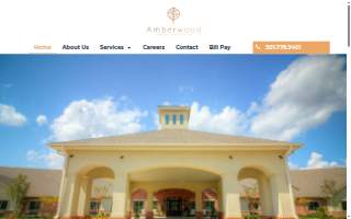 Amberwood Health + Rehabilitation website