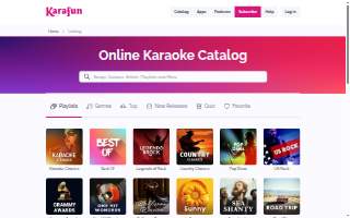 Karaoke On Main website