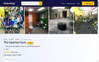 The Spartan Gym website