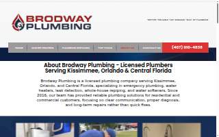 Brodway Plumbing website