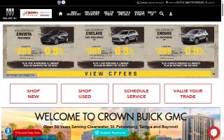 Crown Buick GMC website