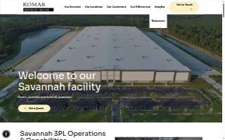 Komar Distribution Services website