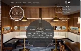 The Public Kitchen & Bar website