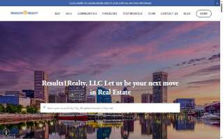 Results1Realty LLC of Baltimore website