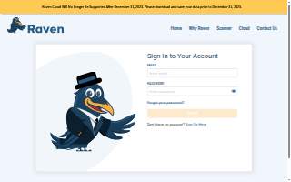 The Raven website