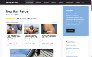 New Hair Revue website
