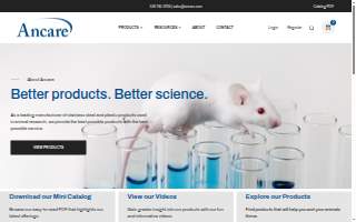 Ancare Veterinary Clinic website
