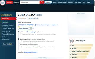 Conspiracy website
