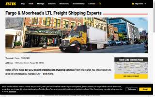 Estes Express Lines of Fargo website