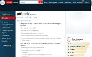 Attitude On Food website