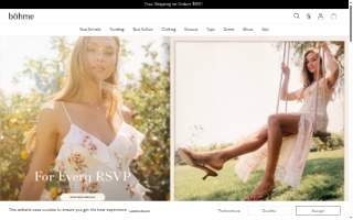 Boheme Hair Salon website