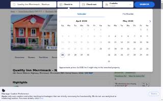 Quality Inn Merrimack - Nashua website