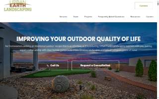 Urban Earth Landscaping website